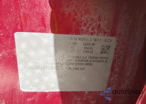 2017 Chevrolet Cruze Lt Auto z USA, uszkodzony, nr VIN 3G1BE6SM0HS558747